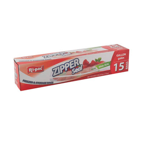 Zipper Seal Gallon Storage Bags, 15 ct.