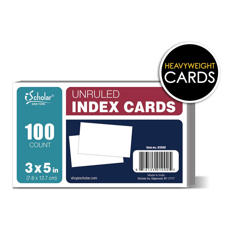 White Card Stock THICK Index cards India