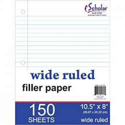 Filler Paper Wide Ruled, 150 ct.
