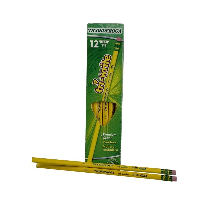 Ticonderoga Tri-Write Pencil, 12 ct