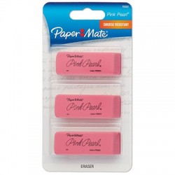 Pink Pearl Eraser 3 ct.