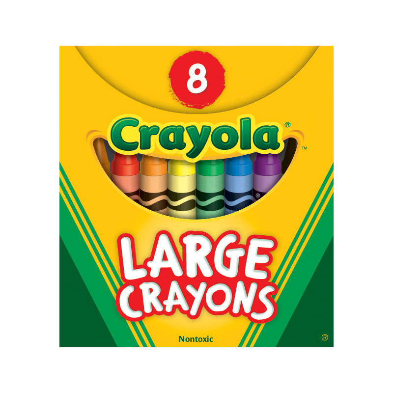 Crayola Large Size Crayons 8 ct