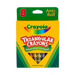 Crayons Triangular 8 Ct