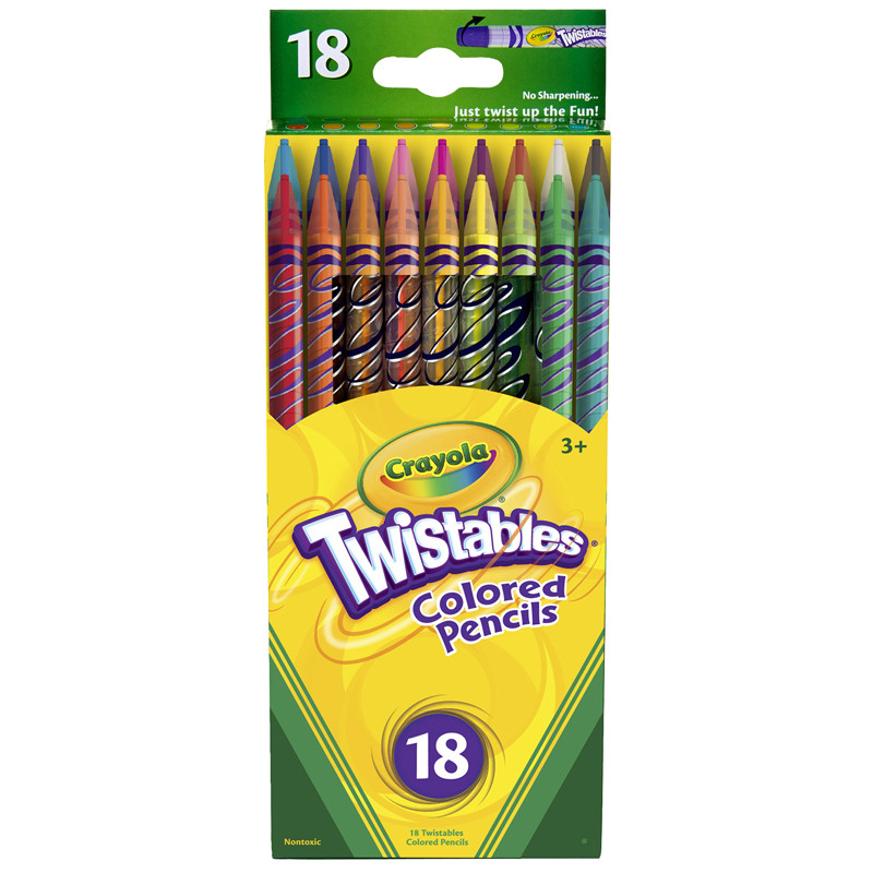 Crayola Twistables Color Pencils, 18 ct