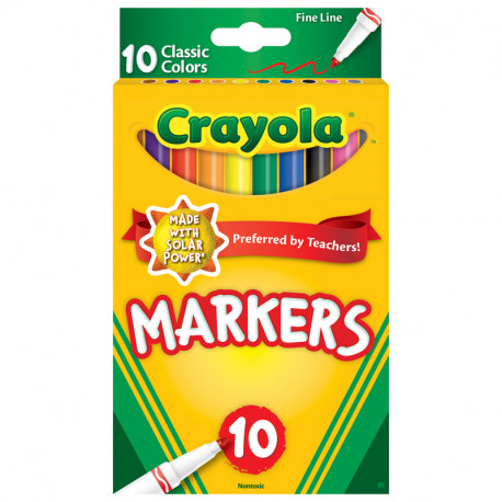 Crayola Classic Colors Fine Tip 10 ct