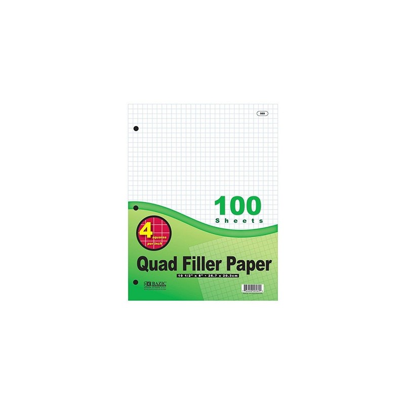 Quad Filler Paper, 100 ct.