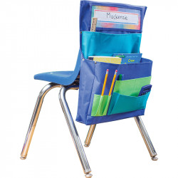 blue teal lime chair pocket