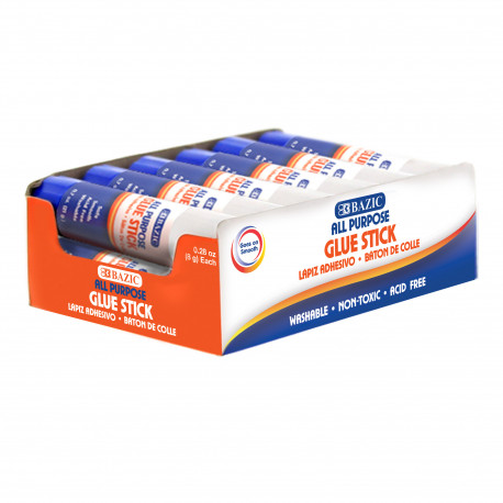 Clear Glue Sticks 0.28 ounce Dozen Box