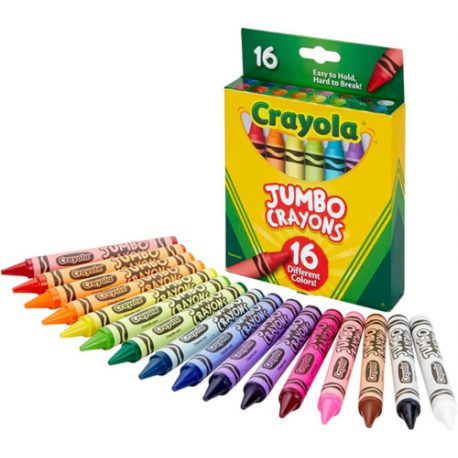 Crayola Jumbo Crayons 16 ct