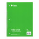 Wide Ruled Spiral Notebook, Green Cover, 70 Sheet