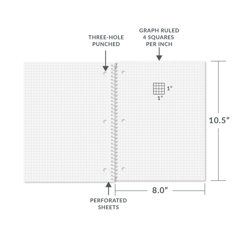 Graph Ruled Notebook 4x4