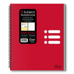 Xpression 3 Subject Poly Notebook