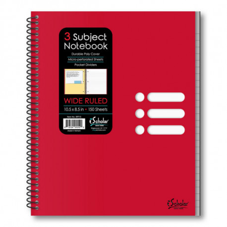 Xpression 3 Subject Poly Notebook