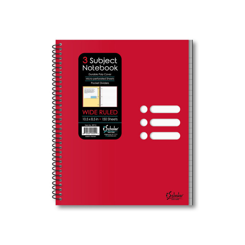 Xpression 3 Subject Poly Notebook