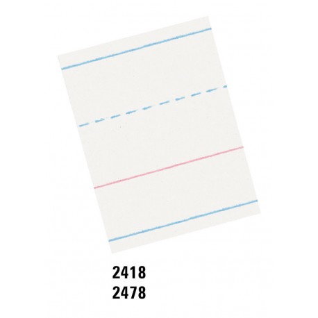 Pacon Multi-Program Handwriting Papers, Zaner-Bloser (K), 10 1/2" x 8", 1 1/8" long, Ream Pacon Multi-Program Handwriting Papers, Zaner-Bloser (K), 10 1/2" x 8", 1 1/8" long, Ream
