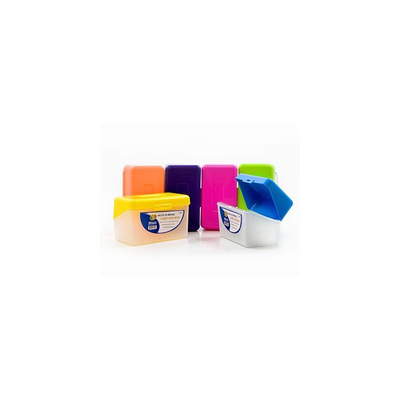 Index Card Box, 3" x 5" Bright Colors