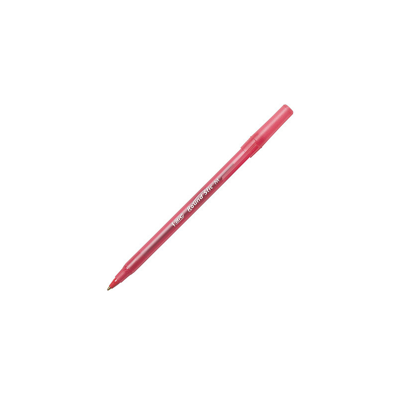 Bic Round Stick Pen Red, Single